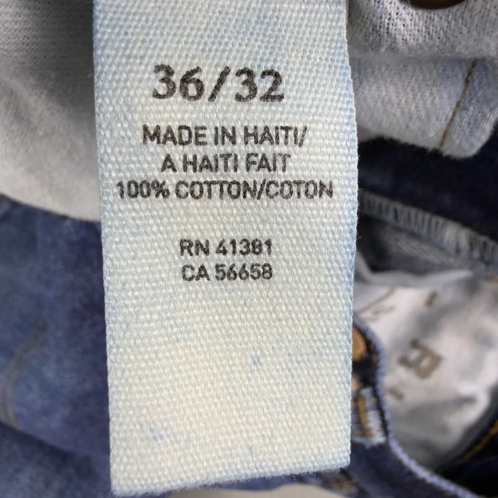 Denim & Supply Ralph Lauren Straight Leg Jeans 36/32 Blue Mens Cotton Denim